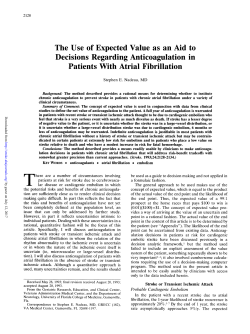 The Use of Expected Value as an Aid to Decisions