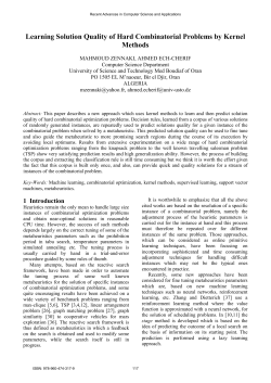 Learning Solution Quality of Hard Combinatorial