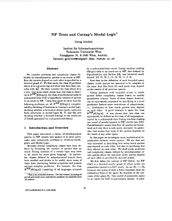 NP trees and Carnap`s modal logic