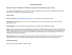 2017 OFFICIAL RULES. Share your Camp`s