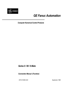 Series 0 Function Connection Mnl, GFZ-61393E-2/02