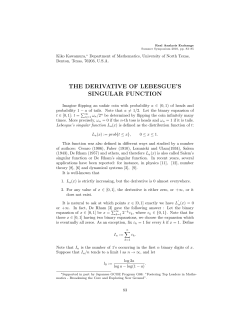 The Derivative of Lebesgue`s Singular Function