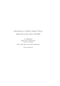 Primes in arithmetic progressions: Dirichlet`s Theorem