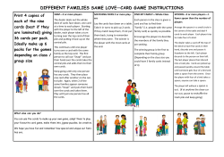 Family Games - Ideas and Instructions