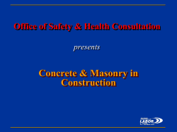 Concrete and Masonry