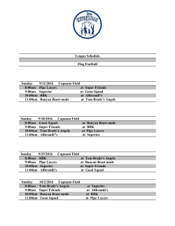 Fall Flag Football 2016