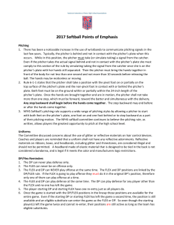 2017 Softball Points of Emphasis