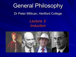 Induction - Philosophy at Hertford College