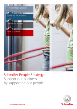 People Strategy - Schindler Group