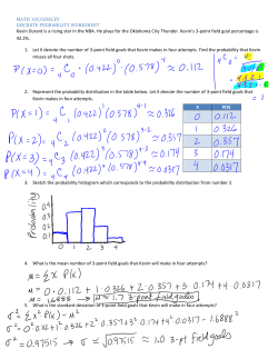 MATH 103/GRACEY DISCRETE PROBABILITY