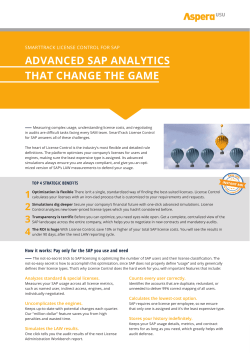 smarttrack simulation 4 advanced sap analytics that change the game
