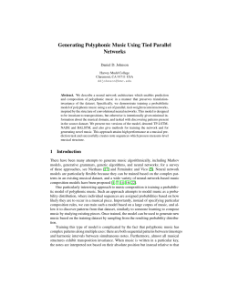 Generating Polyphonic Music Using Tied Parallel