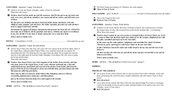 CATECHISM Apostles` Creed, First Article P I believe in God, the