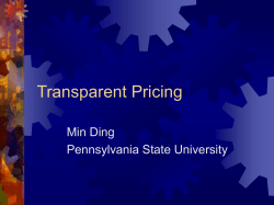 Transparent Pricing