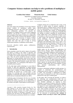 Computer Science students can help to solve problems of