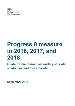 Progress 8 and Attainment 8