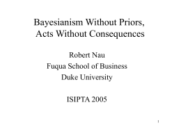 Bayesianism Without Consequences