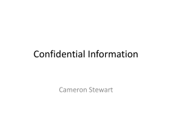 Lecture 4: Confidential Information