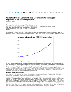 Crime Control and Common Sense Assumptions