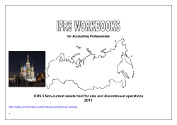 1. Non-current Assets `held for sale` and Discontinued Operations