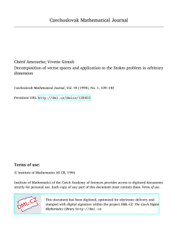 Decomposition of vector spaces and application to the Stokes