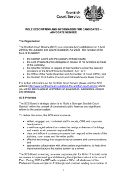 scottish court service - Scottish Government