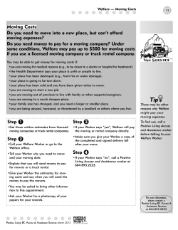 Moving Costs - Positive Living BC