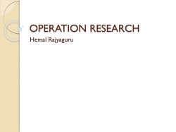 operation research