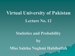 Statistics and Probability