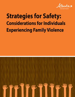 Strategies for Safety: Considerations for Individuals Experiencing