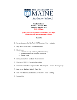 Executive Committee of the Graduate Board
