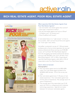 rich real estate agent, poor real estate agent
