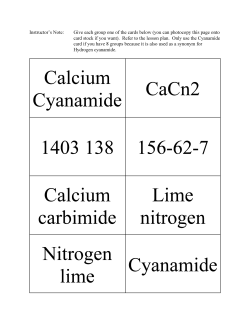 Instructor`s Note: Give each group one of the cards below