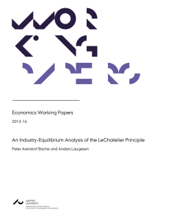 Economics Working Papers An Industry