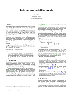 Build your own probability monads