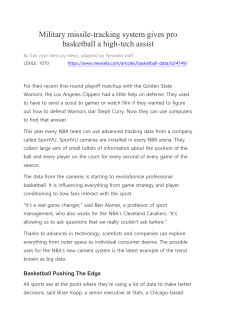 Military missile-tracking system gives pro basketball a high