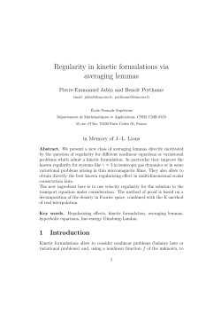 Regularity in kinetic formulations via averaging lemmas