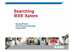 Searching IEEE Xplore