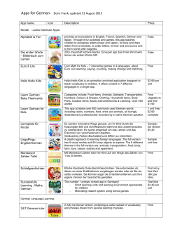 Apps for German - Bayswater Primary School