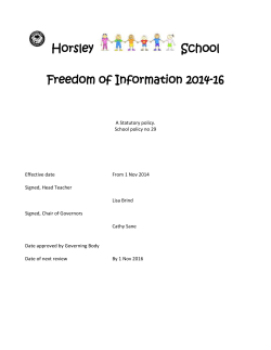 Freedom of Information Act Publication Scheme.