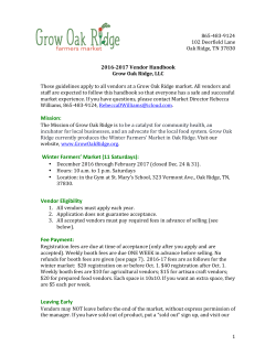 Mission: Winter Farmers` Market (11 Saturdays): Vendor Eligibility