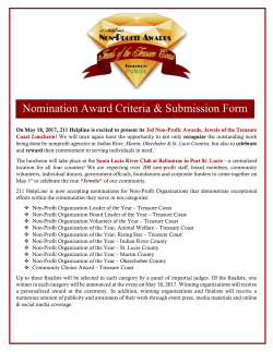 Non-Profit Awards, Jewels of the Treasure Coast