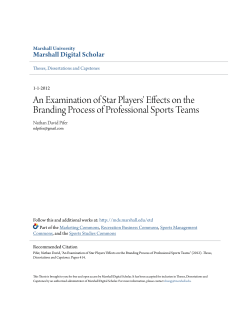 An Examination of Star Players` Effects on the Branding Process of