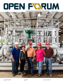A PUBLICATION OF FORUM ENERGY TECHNOLOGIES