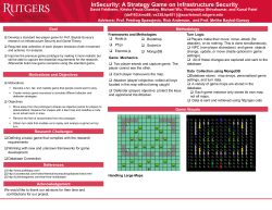 InSecurity: A Strategy Game on Infrastructure Security