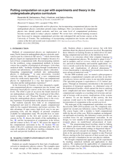 Putting computation on a par with experiments and theory in the