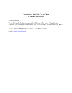 The Fifth Province Model - Research Repository UCD