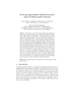 Evolving Agent-Based Model Structures using Variable