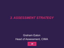 Assessment Strategy