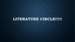 Reader Response Literature Circle